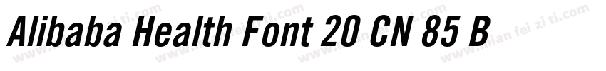 Alibaba Health Font 20 CN 85 B 语言字体转换